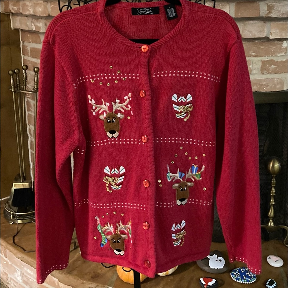 Crystal-Kobe Vintage Christmas Sweater - Picture 1 of 9